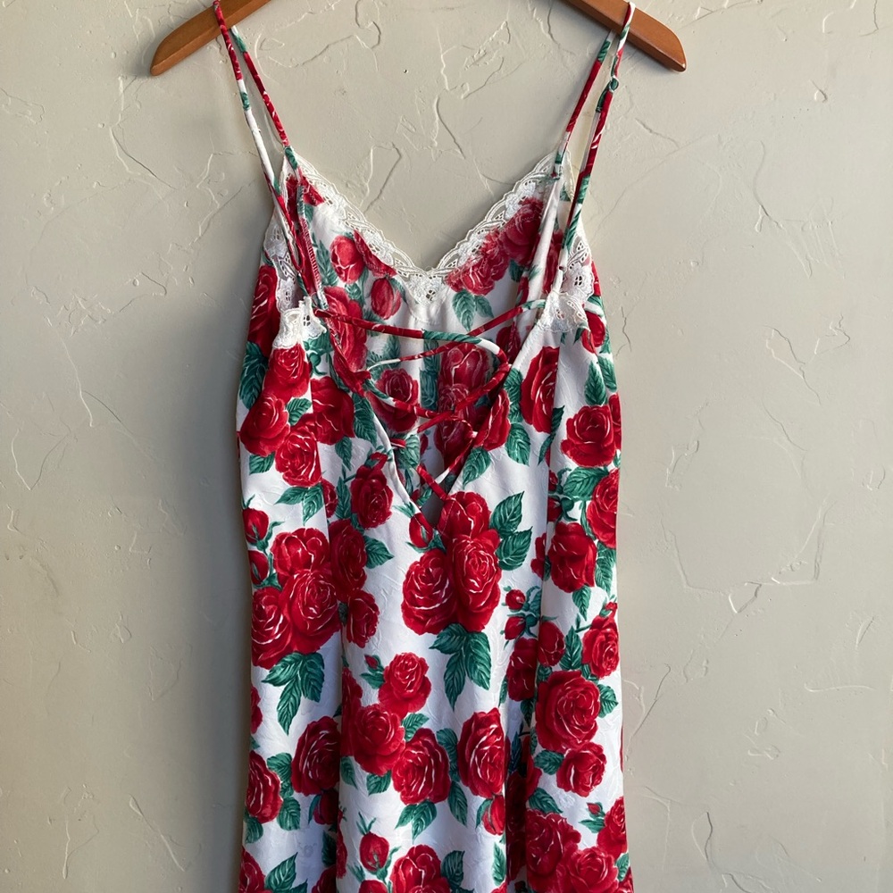 Vintage Victoria’s Secret Floral Corset Back Slip Dress - Picture 6 of 8